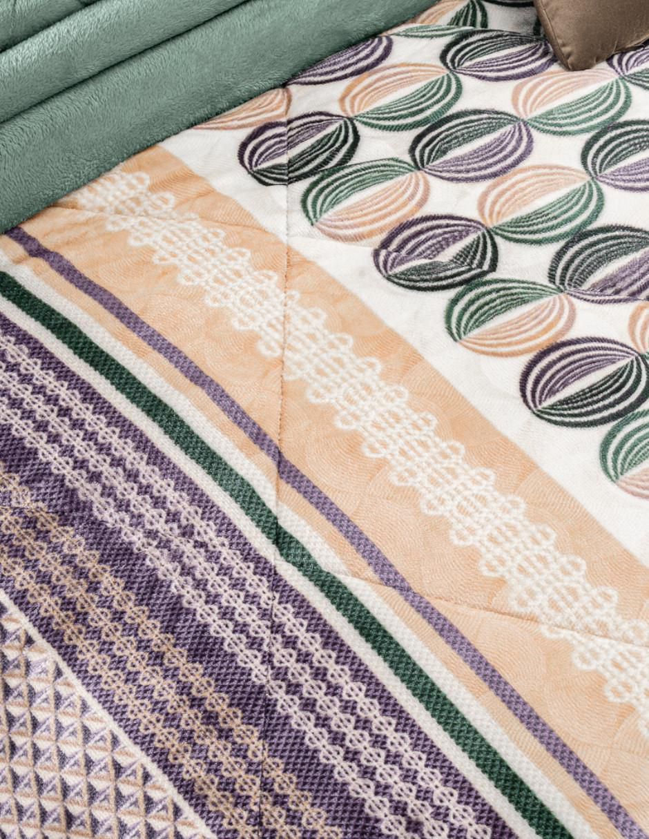 Cobertor Lavender Tea estampado gráfico