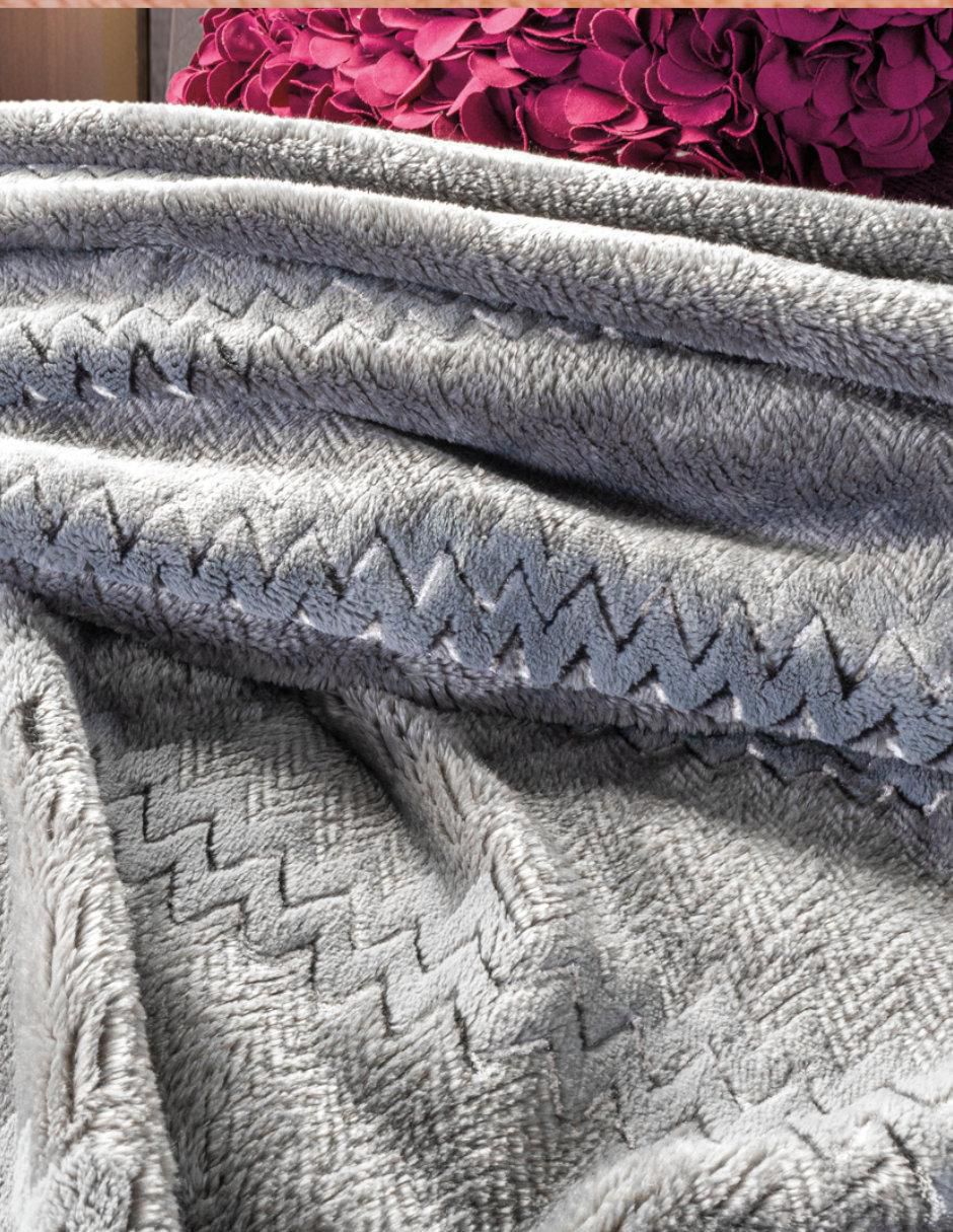 Cobertor Platinum Ultra Fleece estampado texturizado