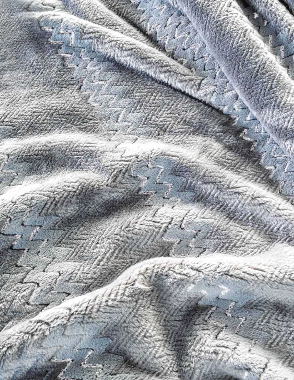 Cobertor Platinum Ultra Fleece estampado texturizado