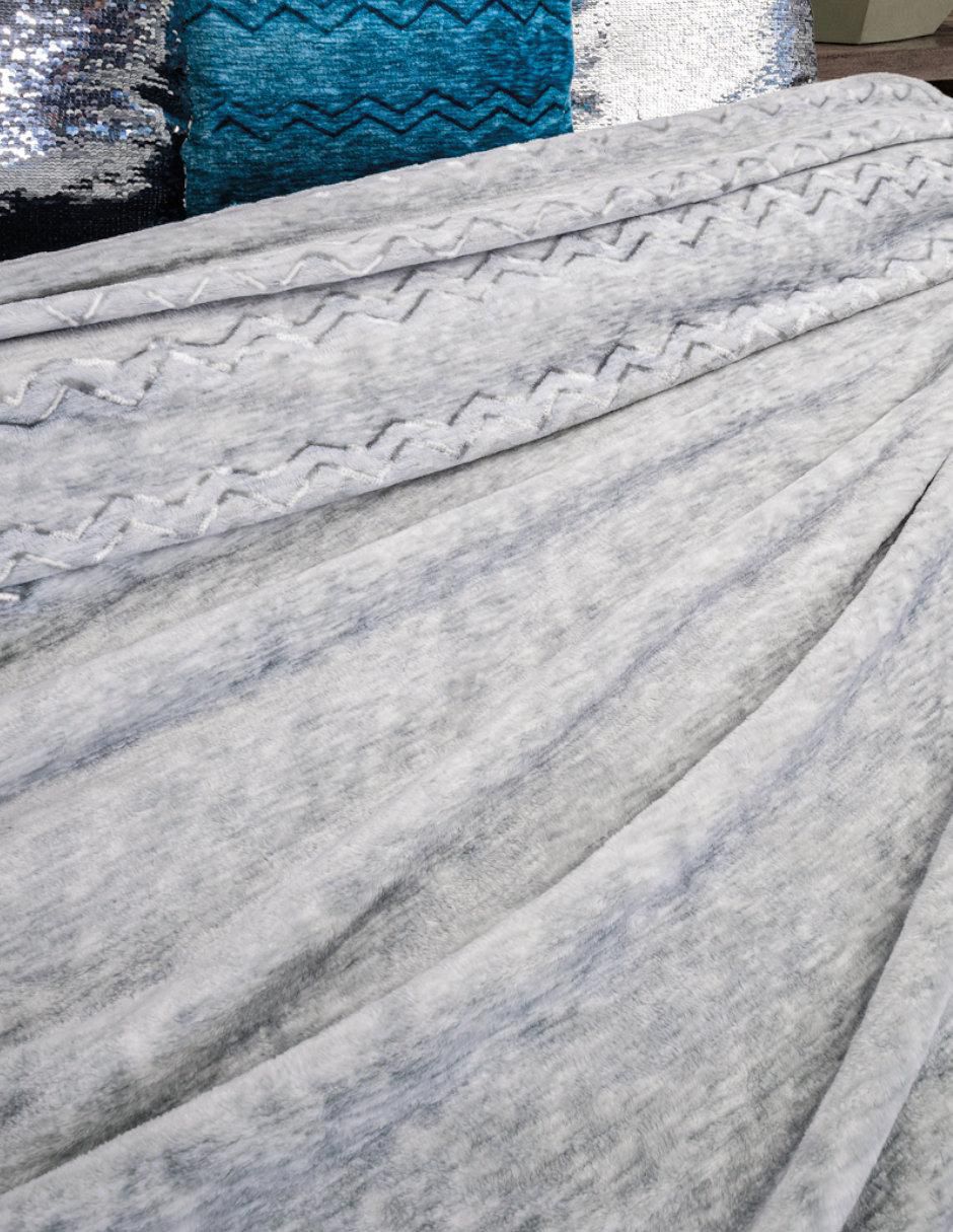 Cobertor Glaciar Ultra Fleece estampado texturizado