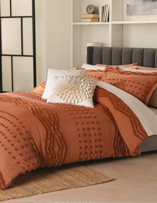 Set edredón Arcilla Boho Tufted Set edredón Arcilla Boho Tufted