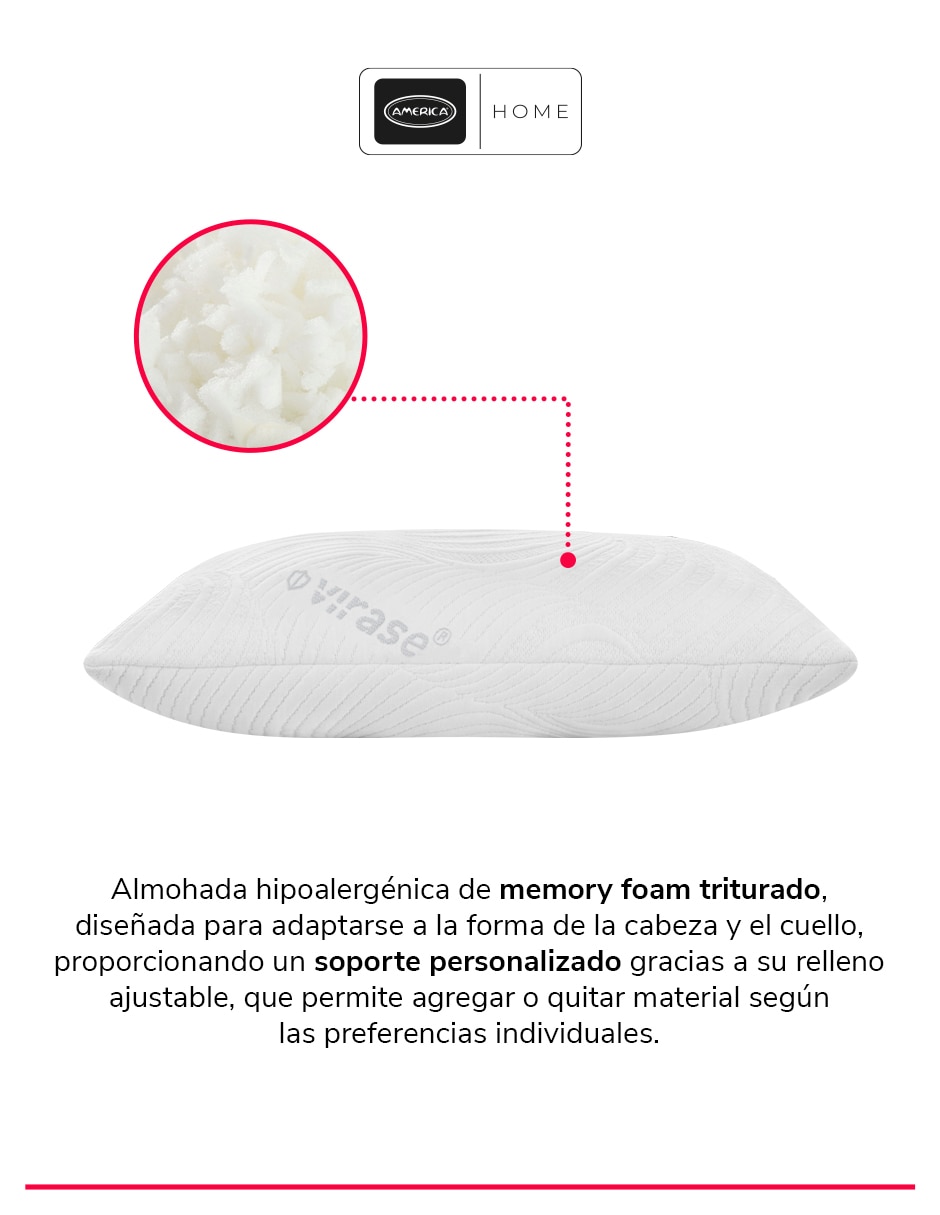 Almohada América Cosmos firmeza alta