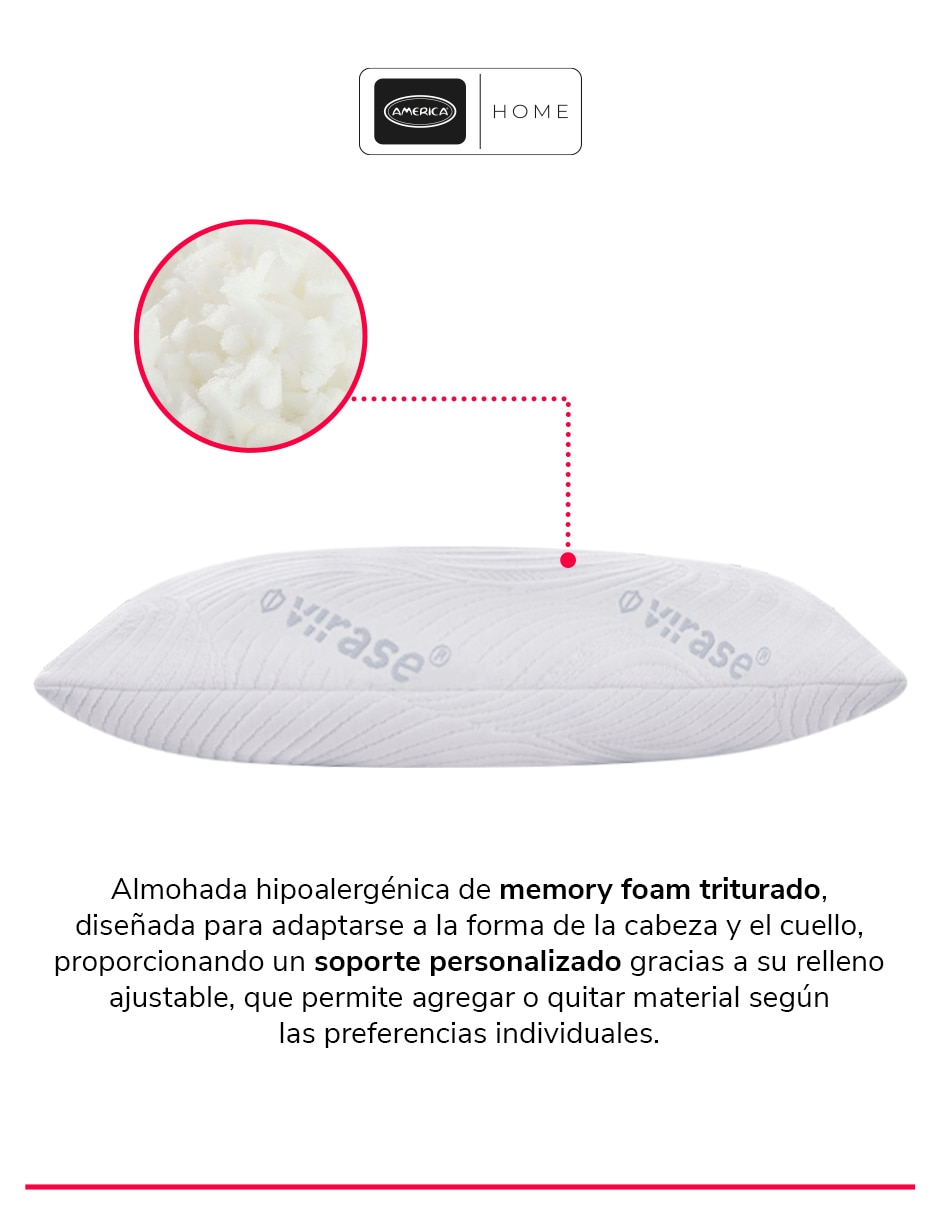 Almohada América Cosmos firmeza alta