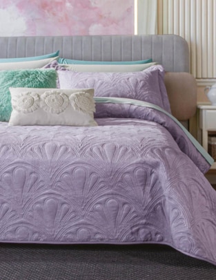 Set de colcha Velvet Lilac Set de colcha Velvet Lilac