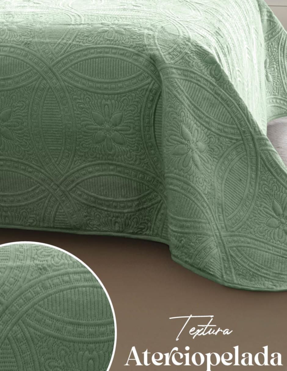 Set de colcha Velvet Pistachio 2