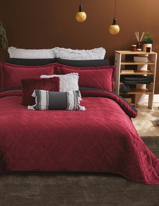 Set de colcha Velvet Pinot Noir Set de colcha Velvet Pinot Noir