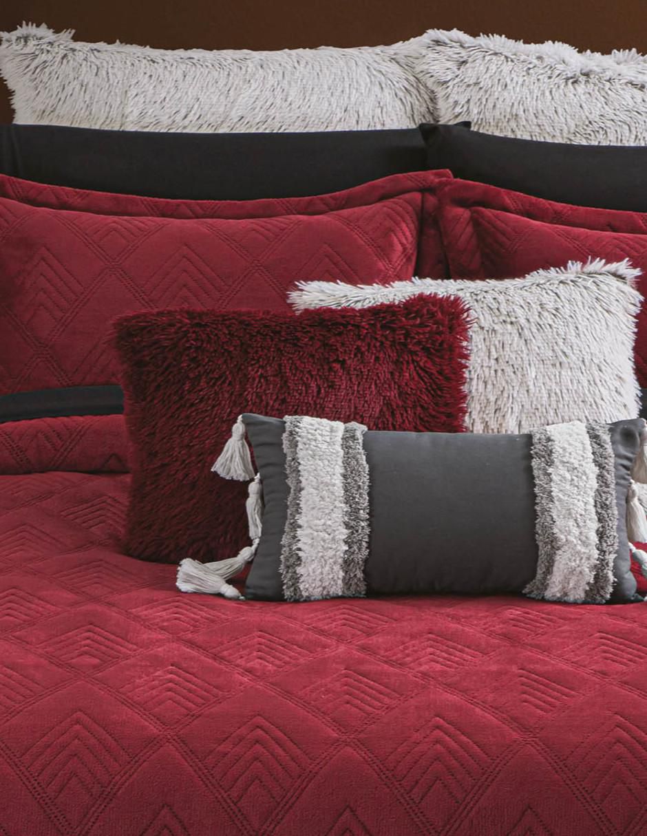 Set de colcha Velvet Pinot Noir 3