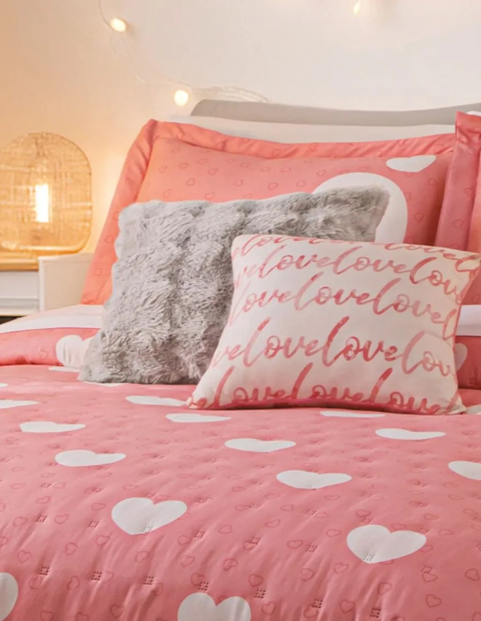 Set de colcha Corazones