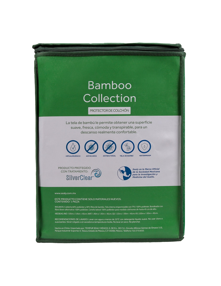 Protector de colchón Sealy Bamboo transpirable