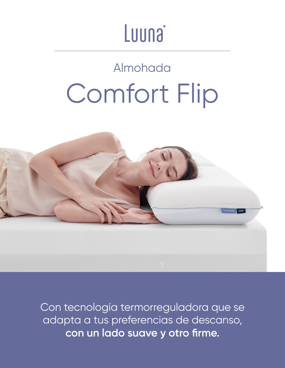 Almohada Luuna Comfort Flip firmeza media