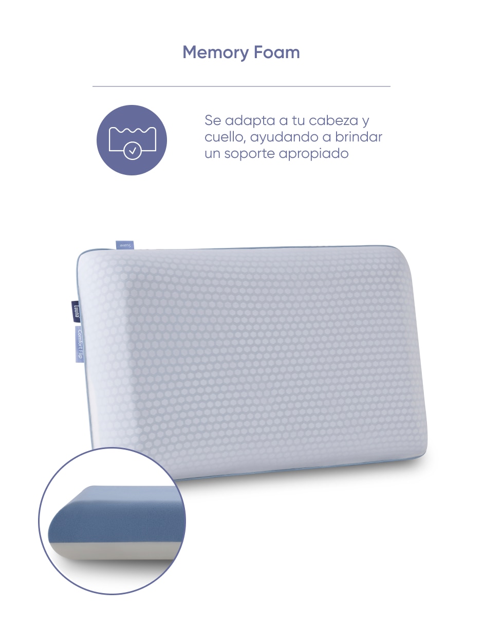 Almohada Luuna Comfort Flip firmeza media