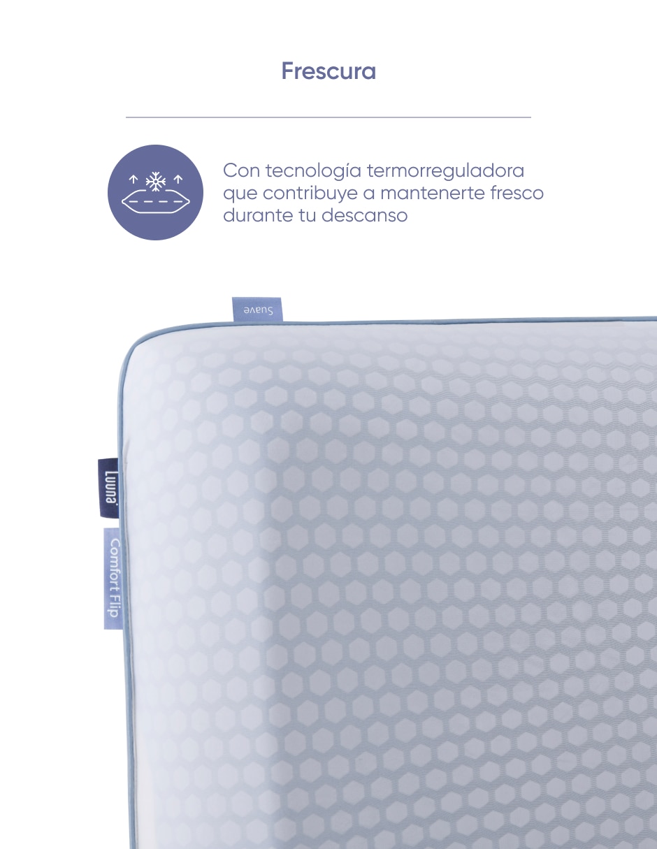 Almohada Luuna Comfort Flip firmeza media