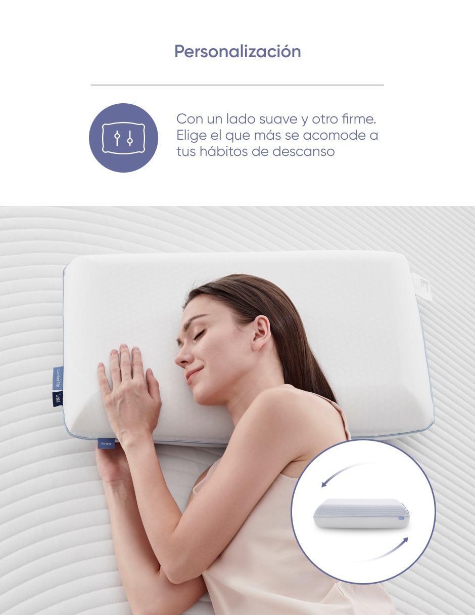 Almohada Luuna Comfort Flip firmeza media