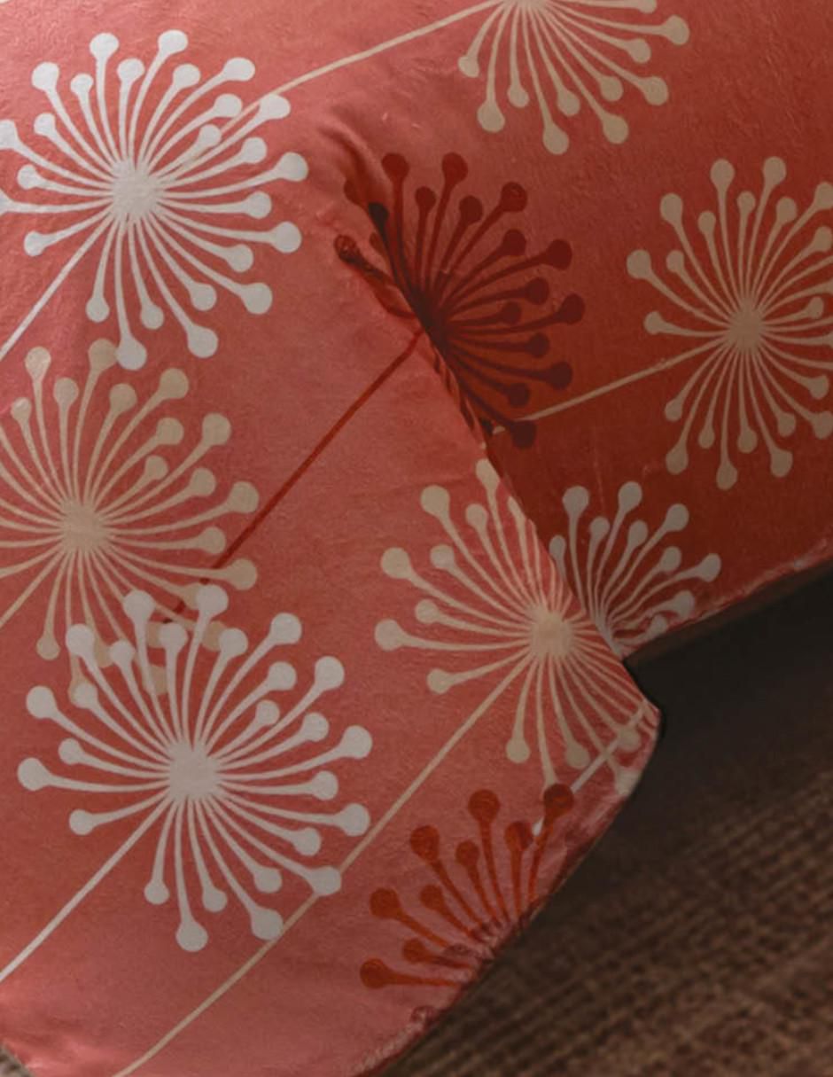 Cobertor Diente de León estampado floral 3