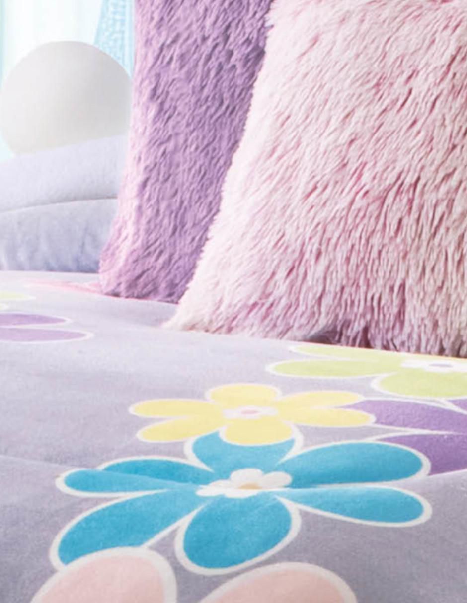 Cobertor Flowers estampado floral 2