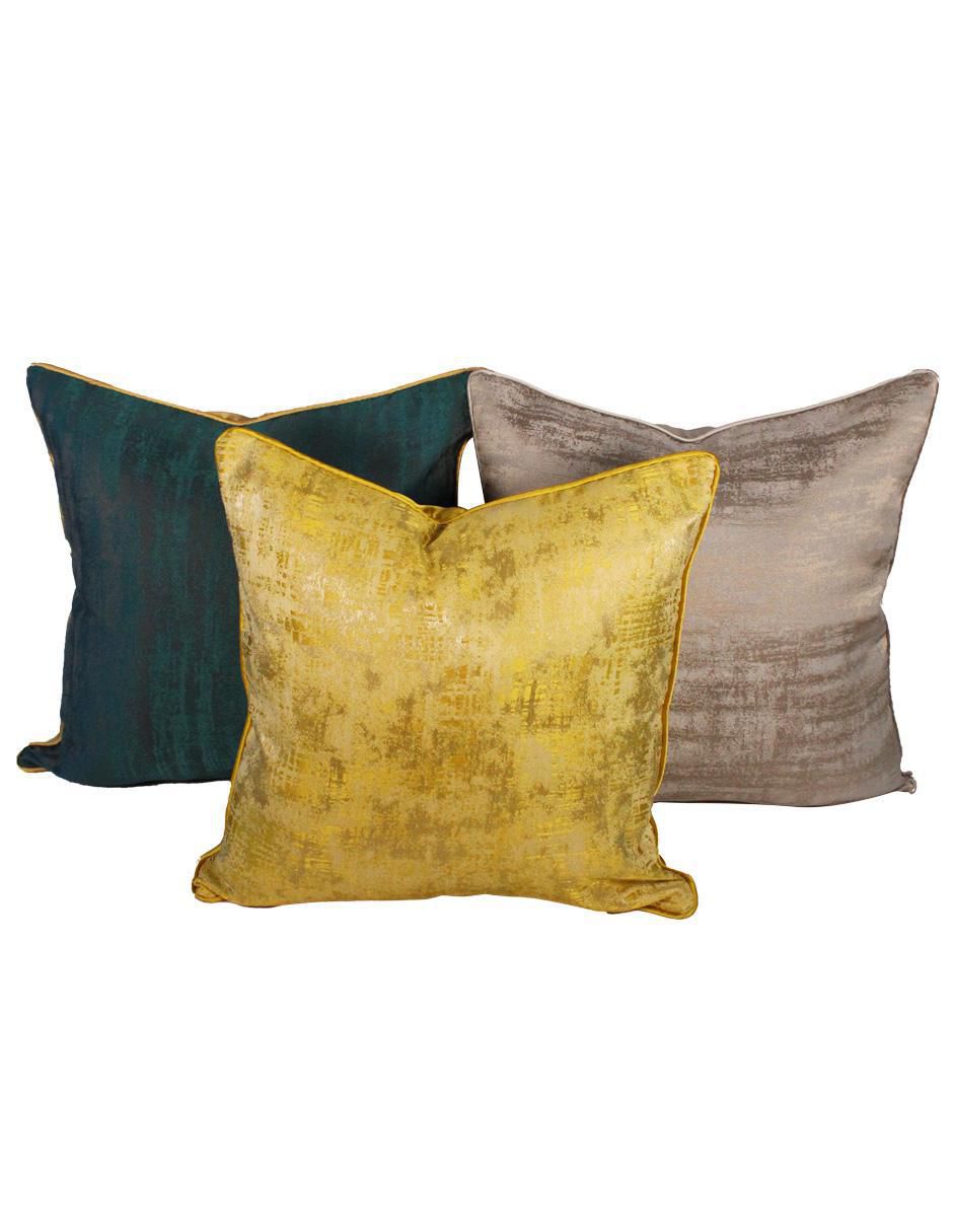 Set de cojín decorativo bonanpak metálicos