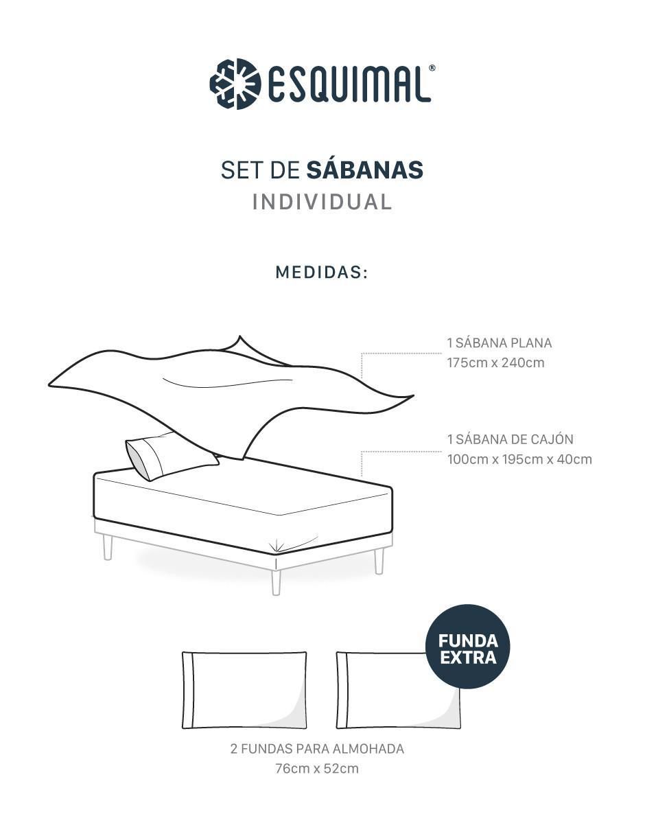 Juego de sábanas de microfibra 216 hilos 7