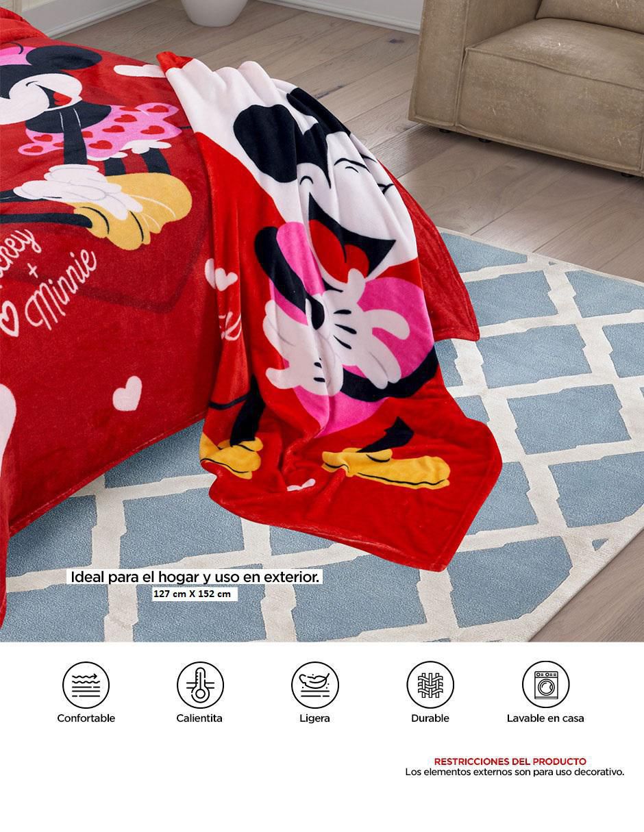 Frazada Mickey Mouse Enamorado 7