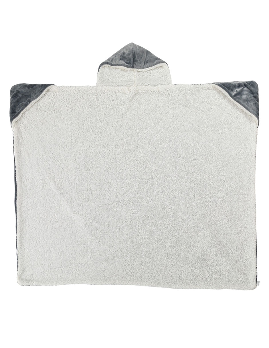 Frazada con capucha de tejido plano i. Poncho