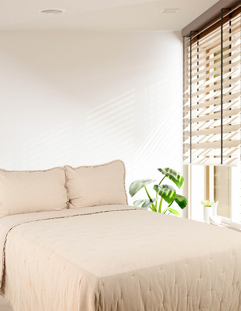 Set de colcha Linen Ruffle Set de colcha Linen Ruffle