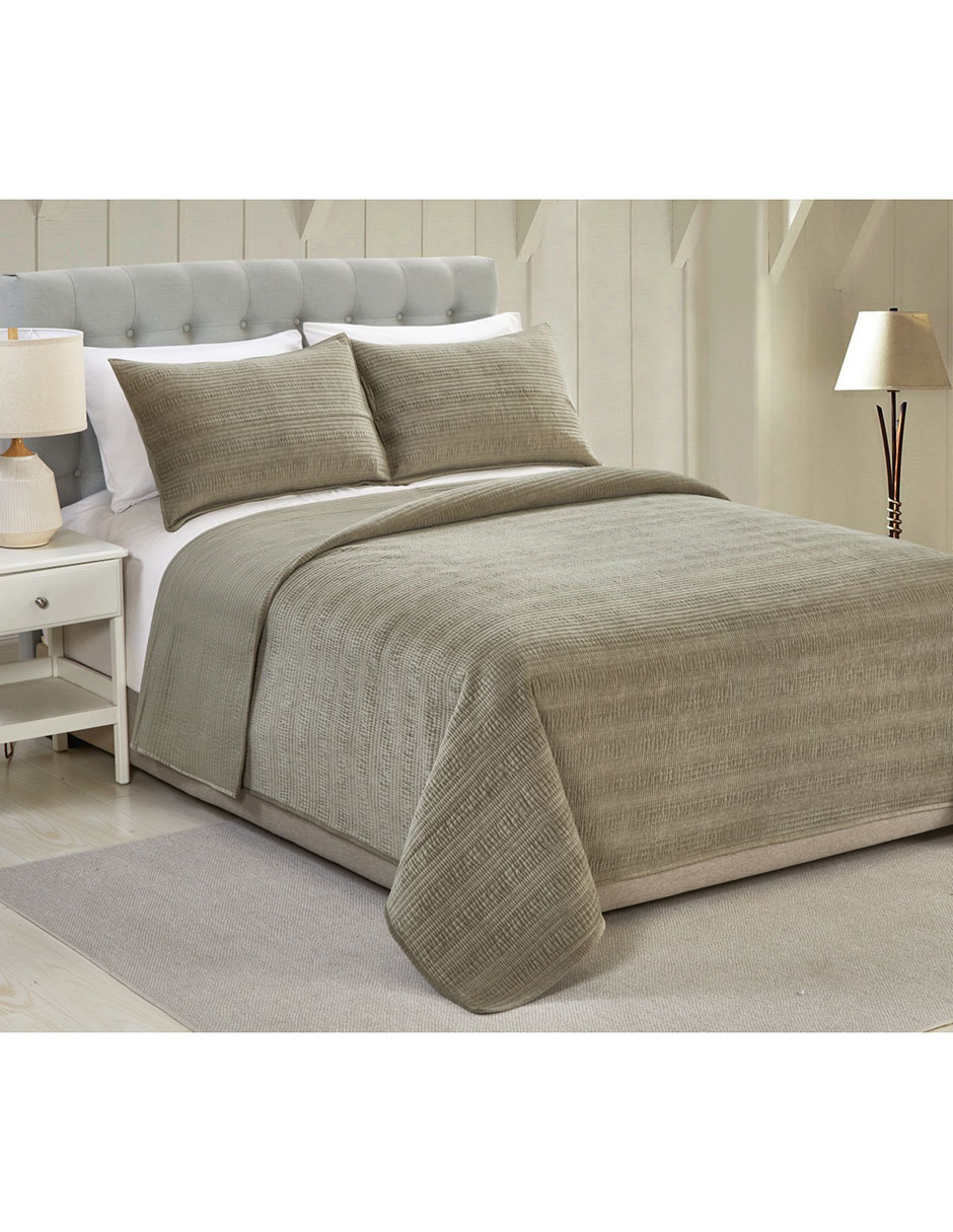 Set de colcha Haus Washed Velvet