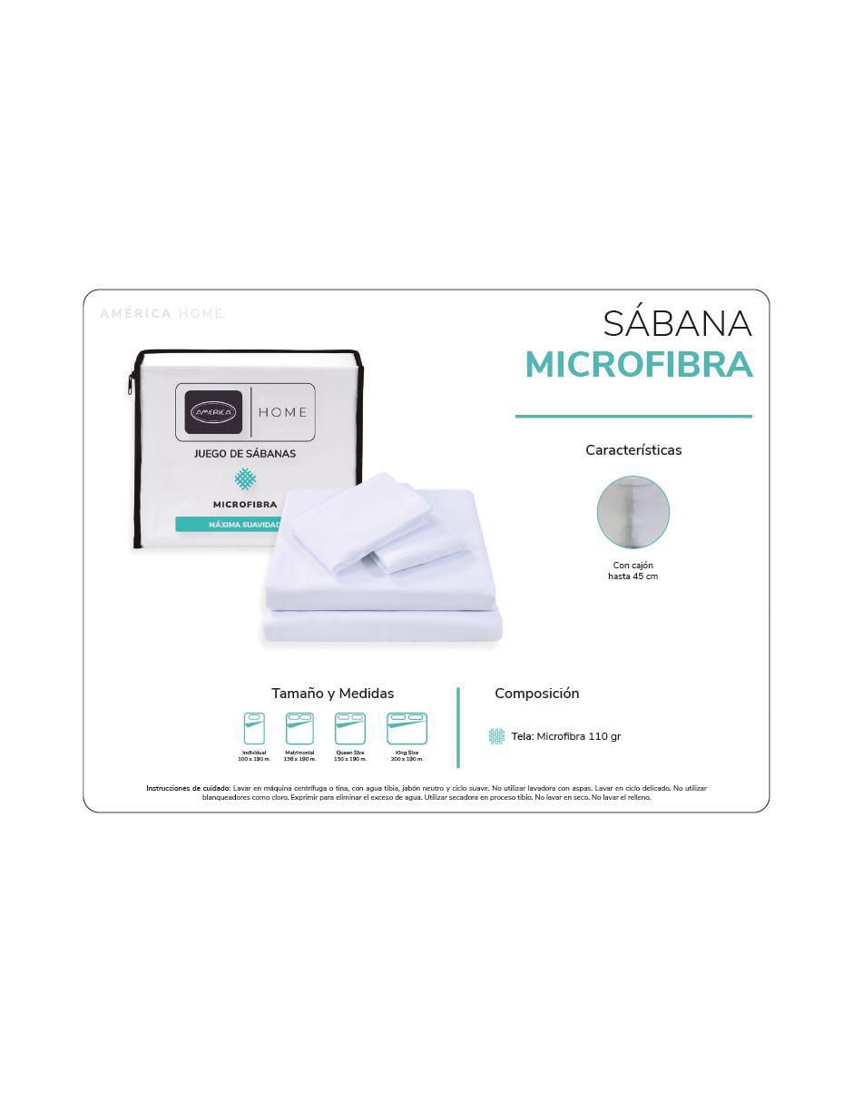 Juego de sábanas de microfibra Micro sueño 4