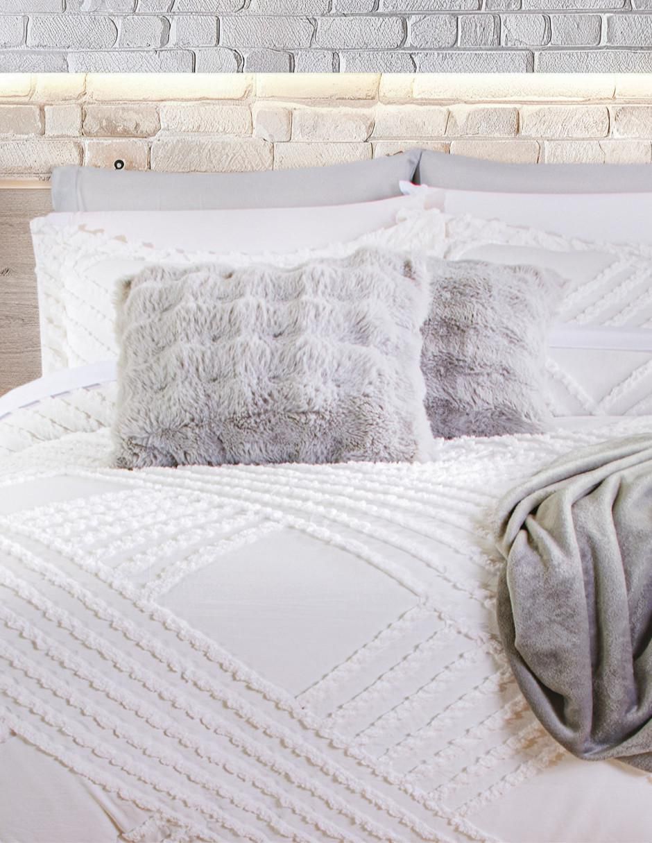 Set edredón Ivory Boho Tufted 3