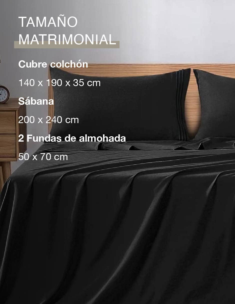 Juego de sábanas de microfibra Soft