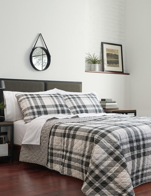 Set de colcha Coal Creek Plaid Set de colcha Coal Creek Plaid