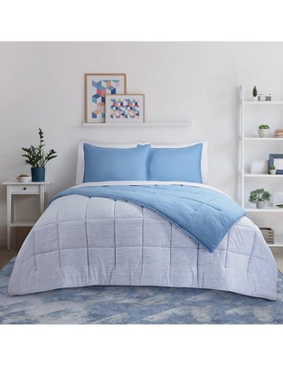 Set edredón Kaltex Home Kent Blue Reversible Set edredón Kaltex Home Kent Blue Reversible