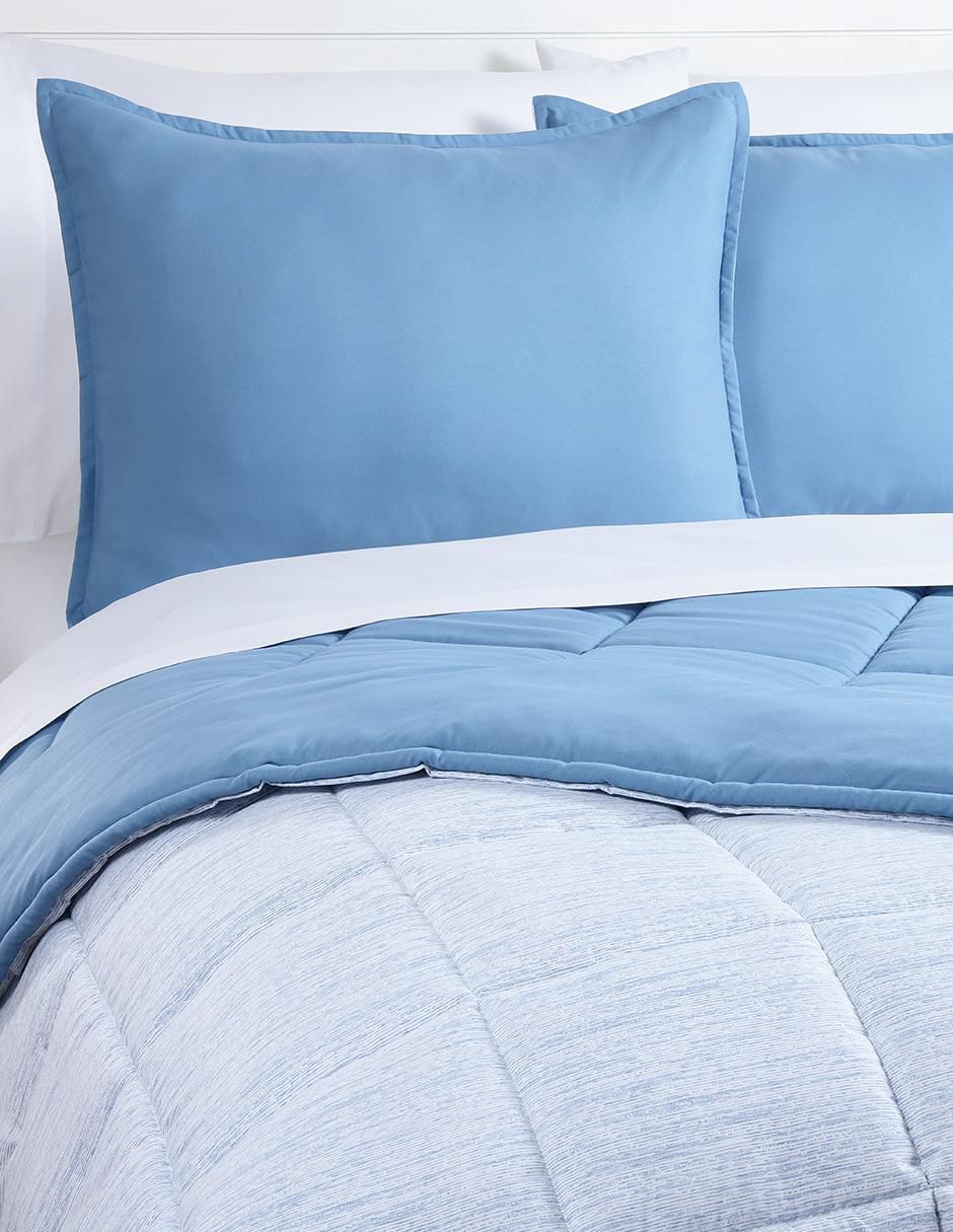 Set edredón Kaltex Home Kent Blue Reversible