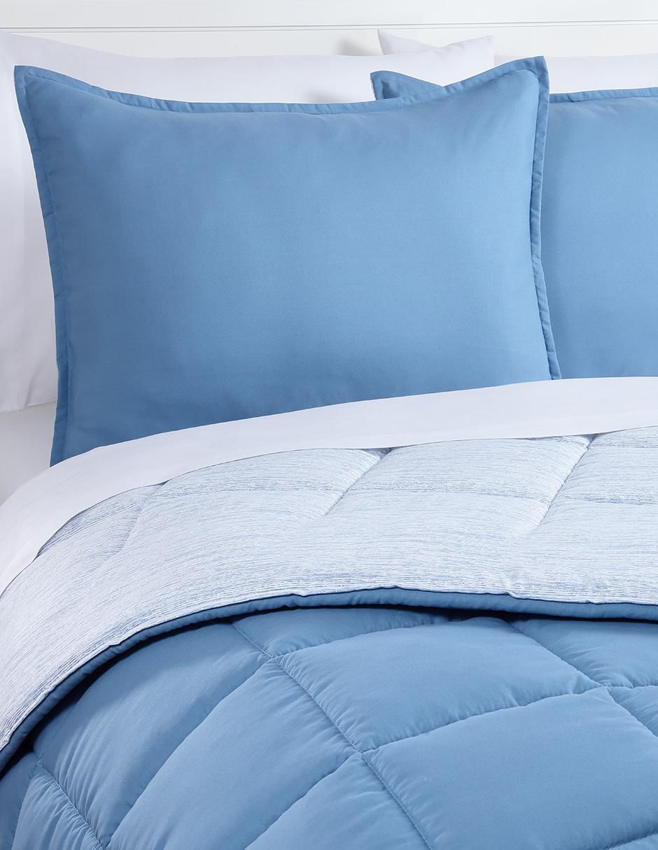 Set edredón Kaltex Home Kent Blue Reversible