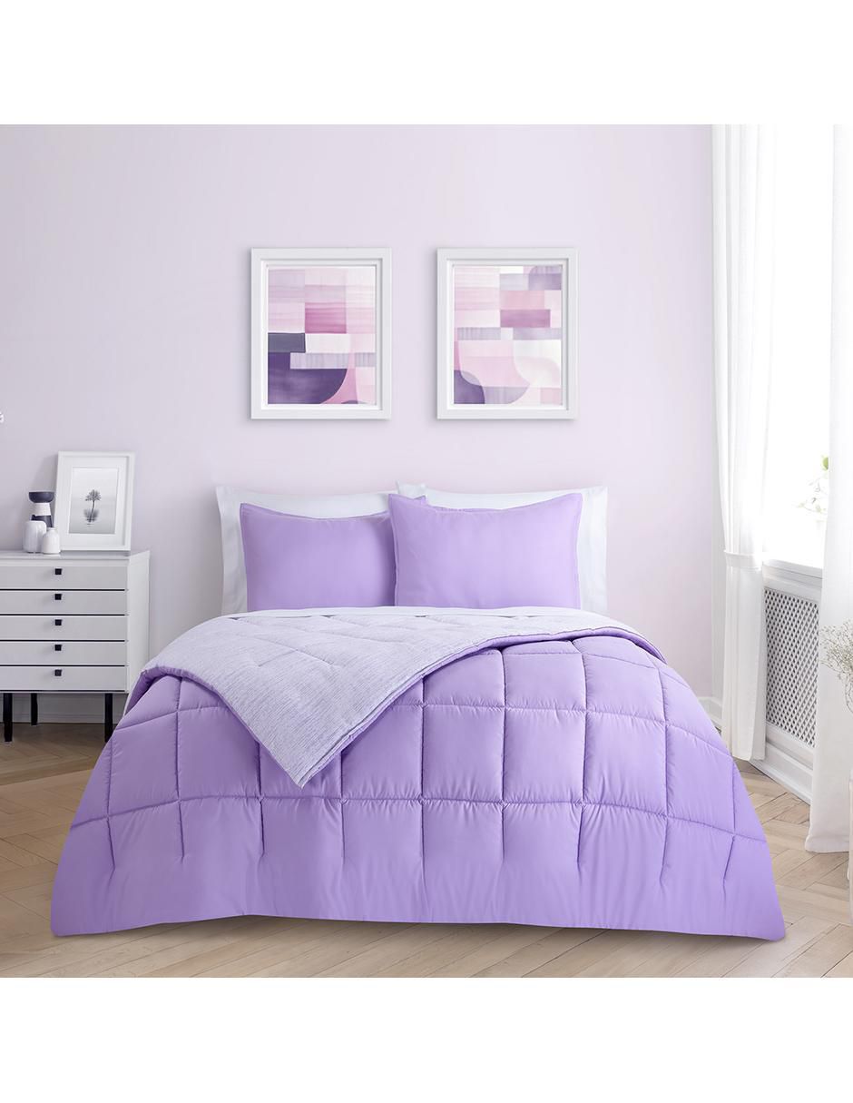 Set edredón Kaltex Home Kent Mauve Reversible