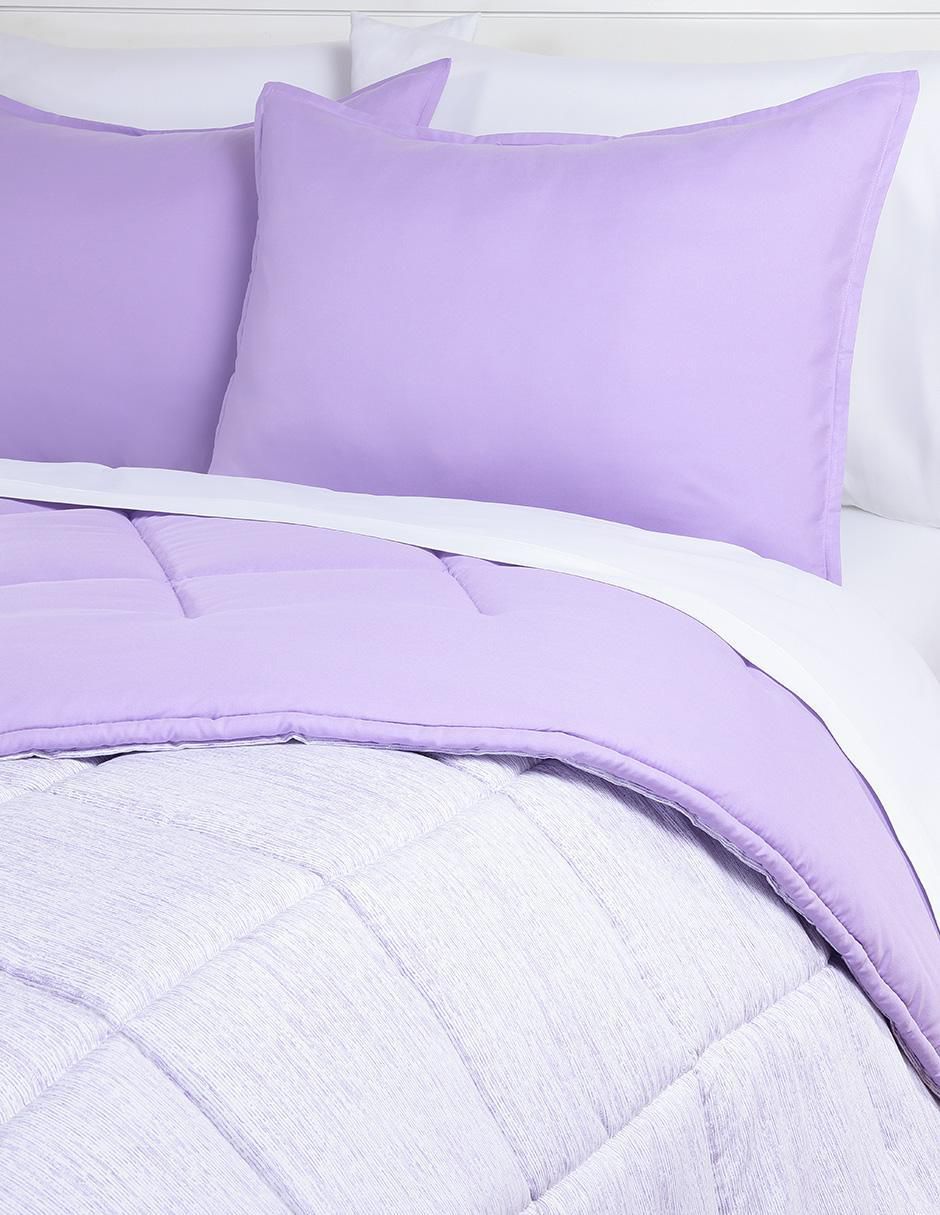 Set edredón Kaltex Home Kent Mauve Reversible