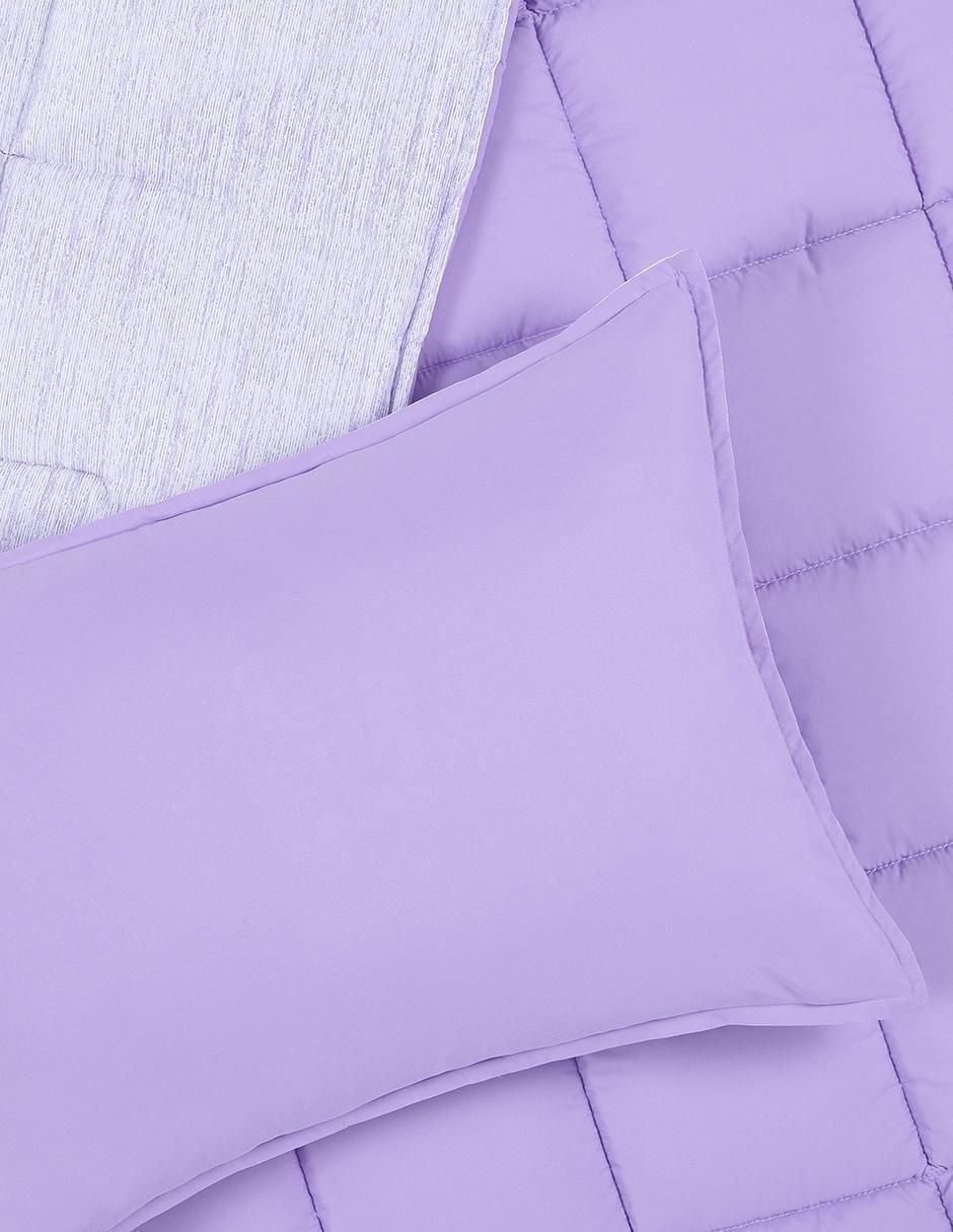 Set edredón Kaltex Home Kent Mauve Reversible