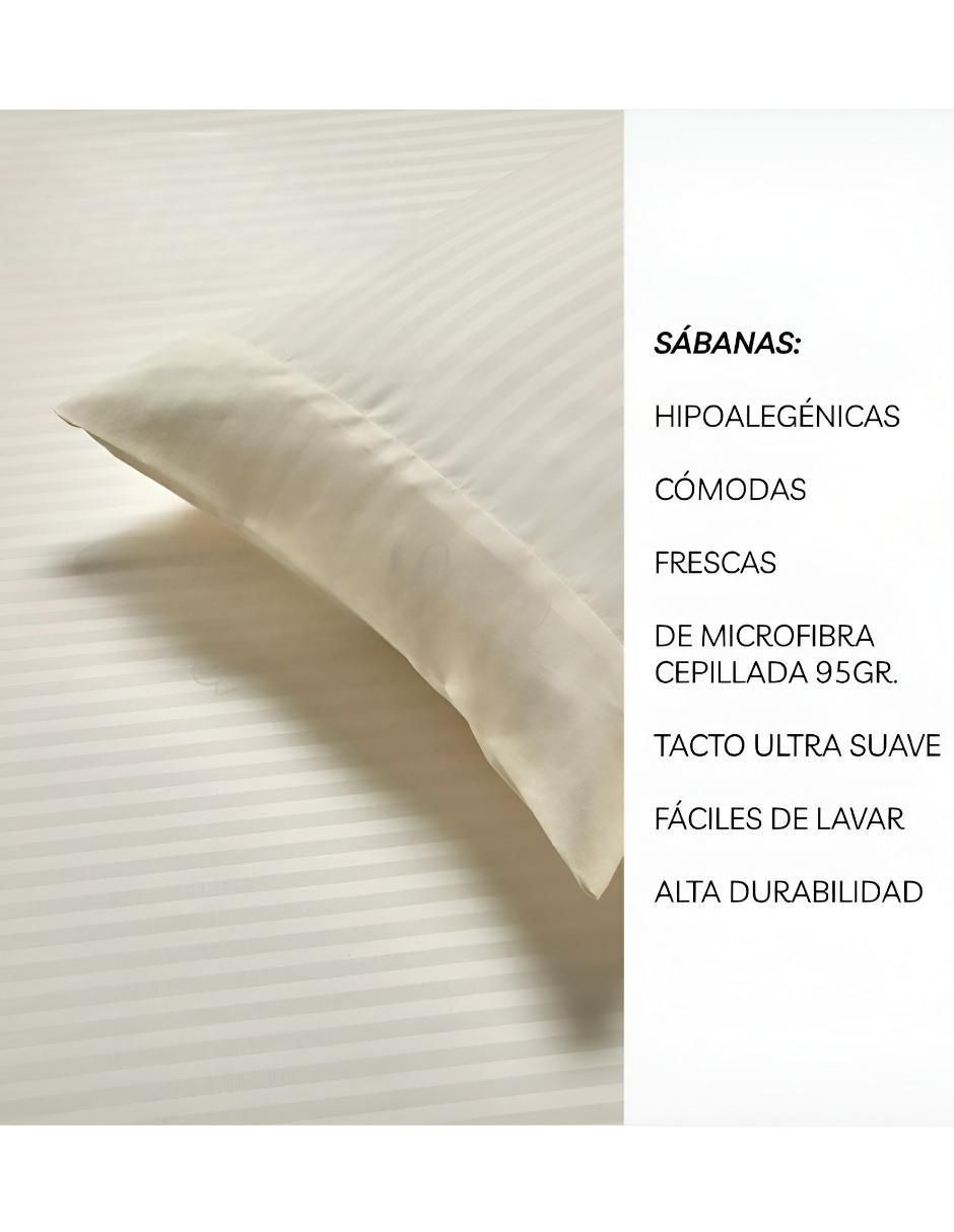 Juego de sábanas de microfibra 2800 hilos Xtllar2838 4