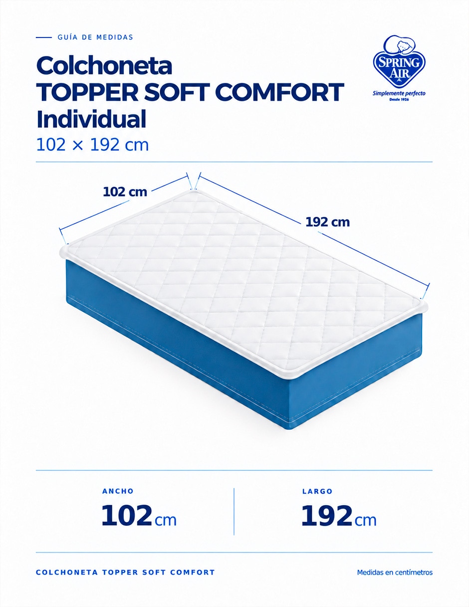 Colchoneta Topper Cotton Conford confort Suave 5