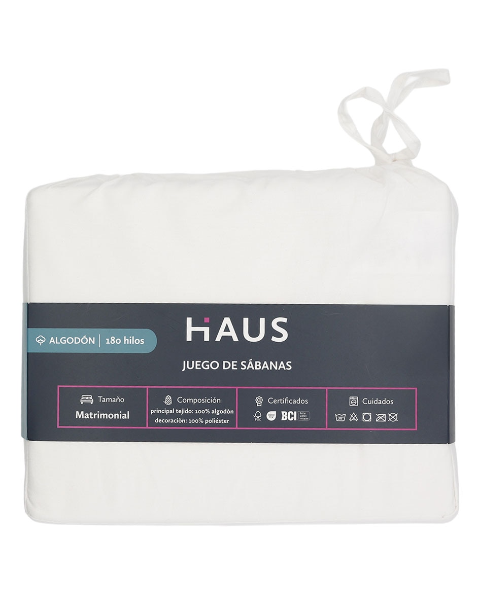 Juego De Sábanas De Algodón Haus