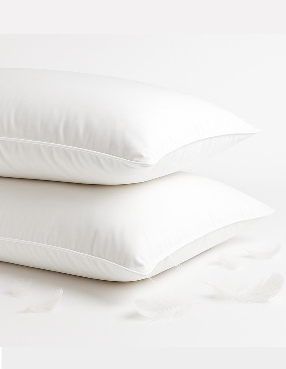 Set de almohada Plumas de Ganso Natural firmeza media 2