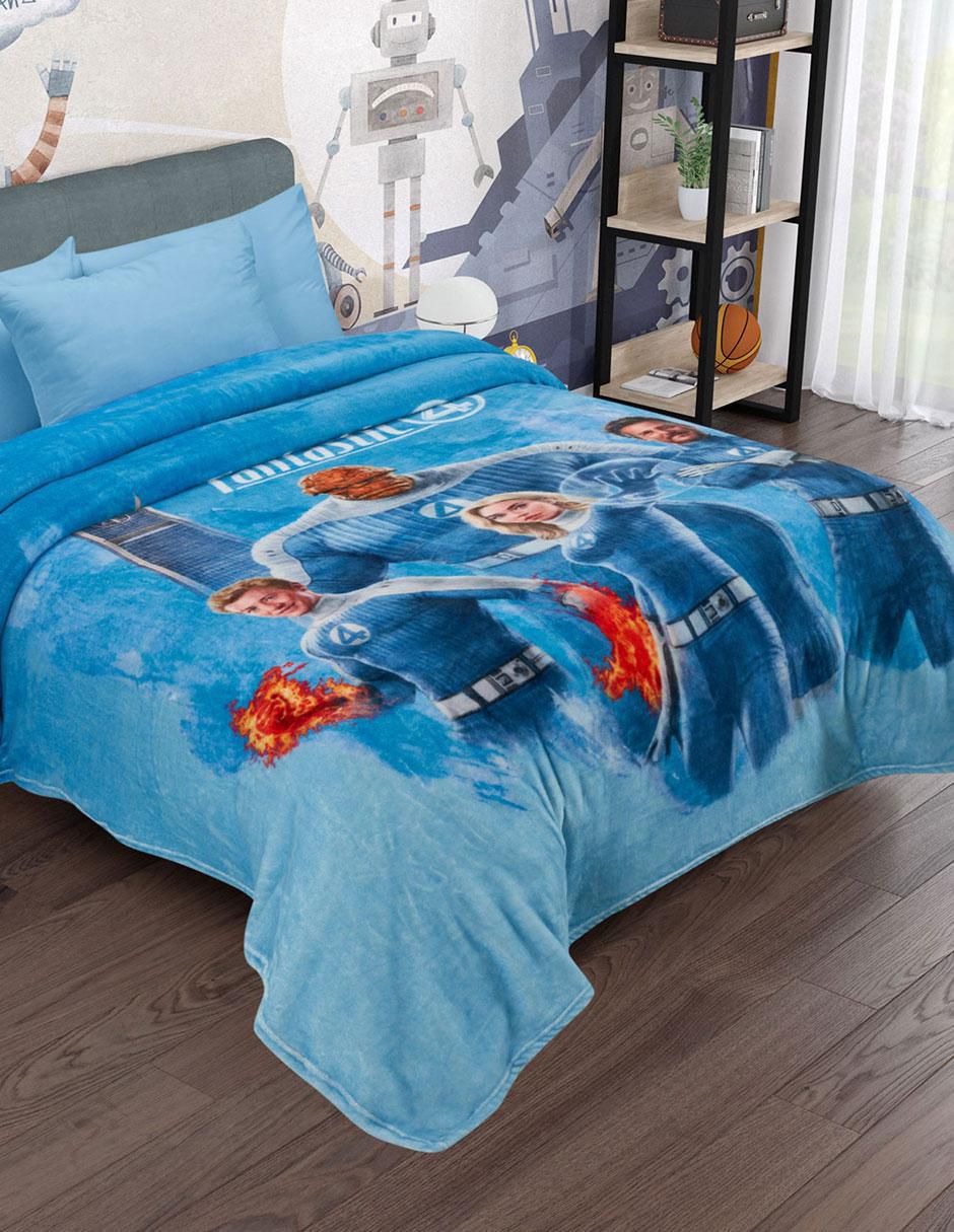 Cobertor Los 4 Fantásticos Serenity Blue