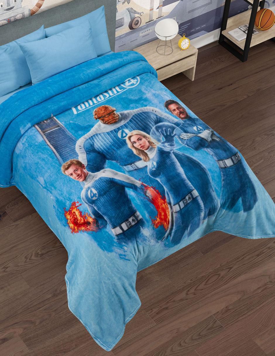 Cobertor Los 4 Fantásticos Serenity Blue