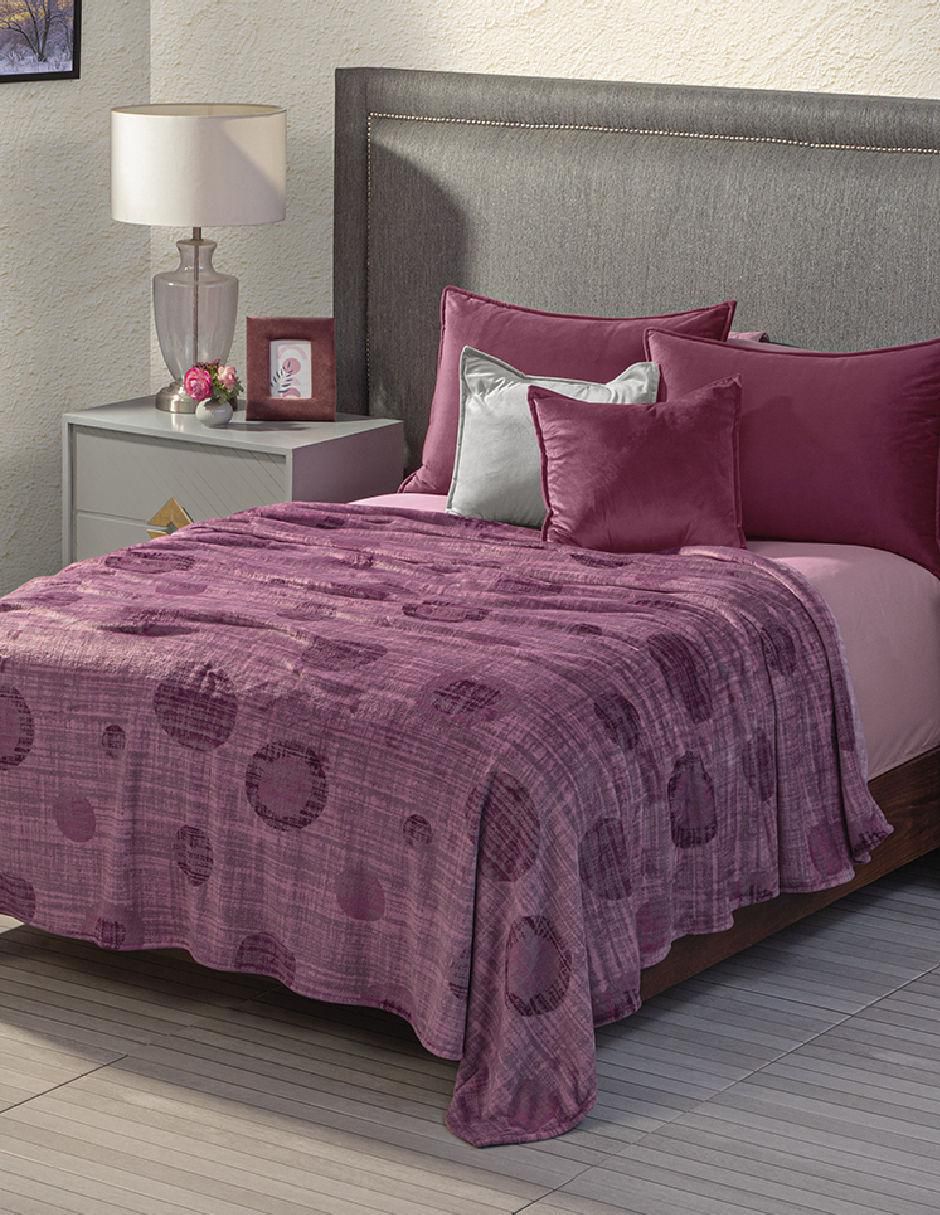Cobertor Ligero Berry Plump estampado geométrico Cobertor Ligero Berry Plump estampado geométrico