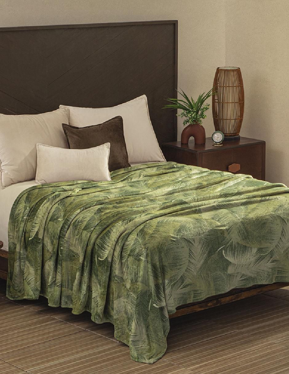 Cobertor estampado floral