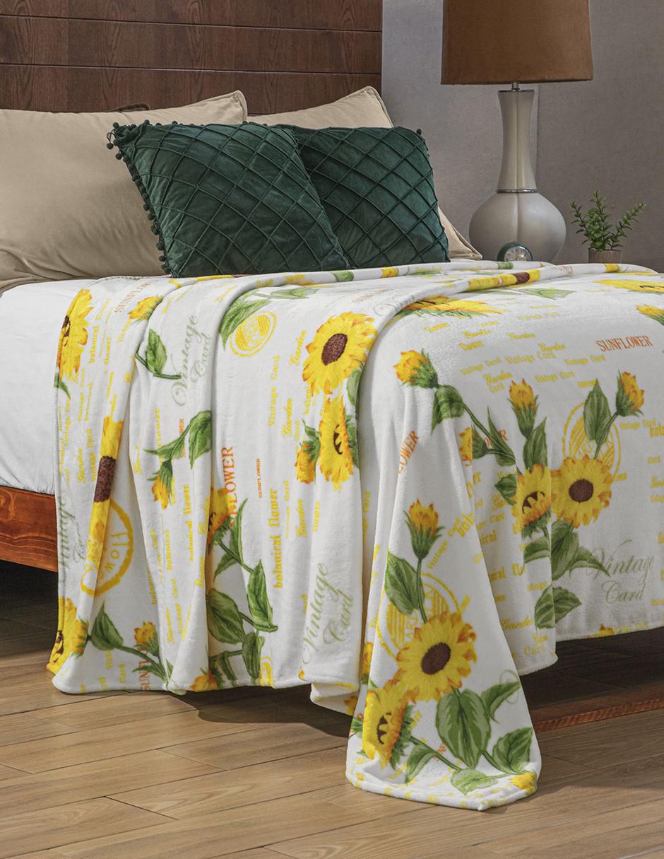 Cobertor estampado floral