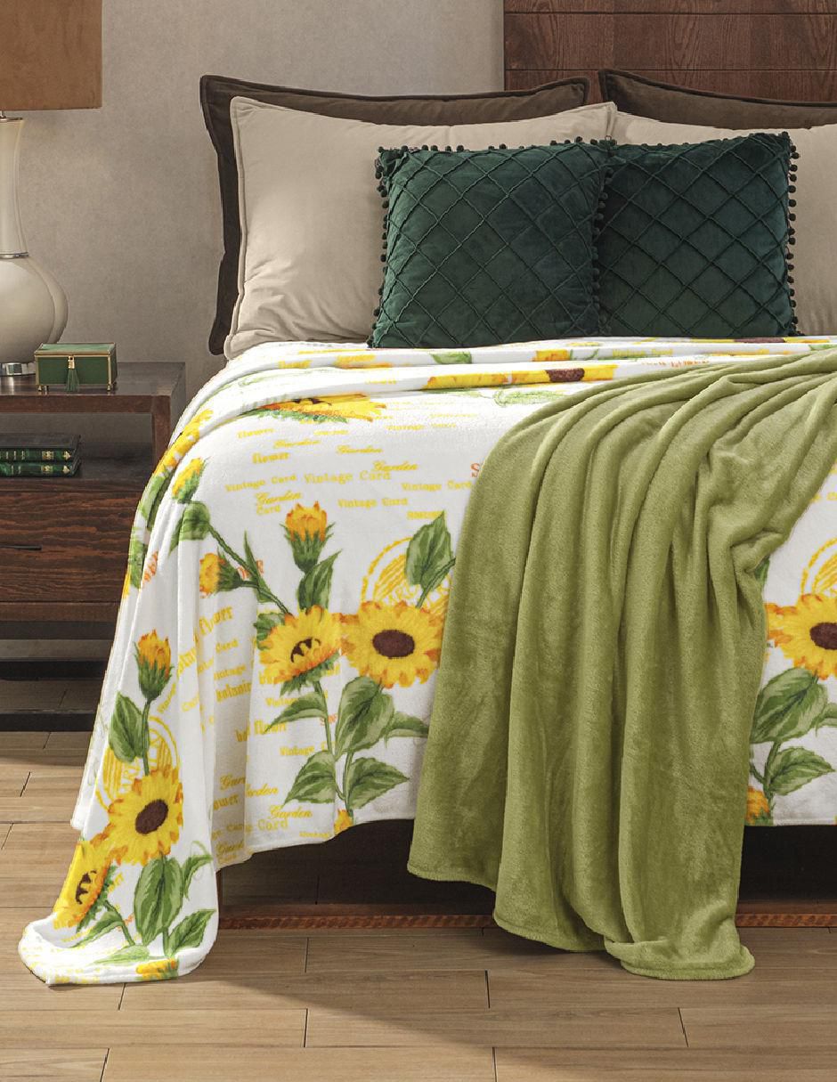 Cobertor   estampado floral