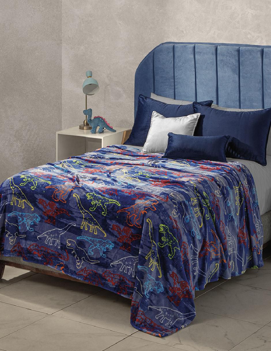 Cobertor Ligero Premium Dinos estampado dinosaurio