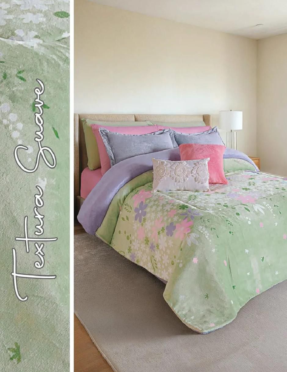 Cobertor Flora LuxPuff Lluvia Floral 3