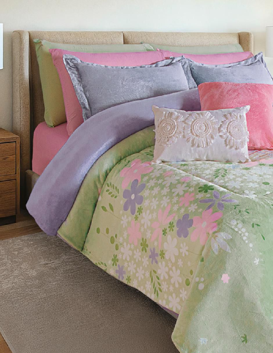 Cobertor Flora LuxPuff Lluvia Floral 4