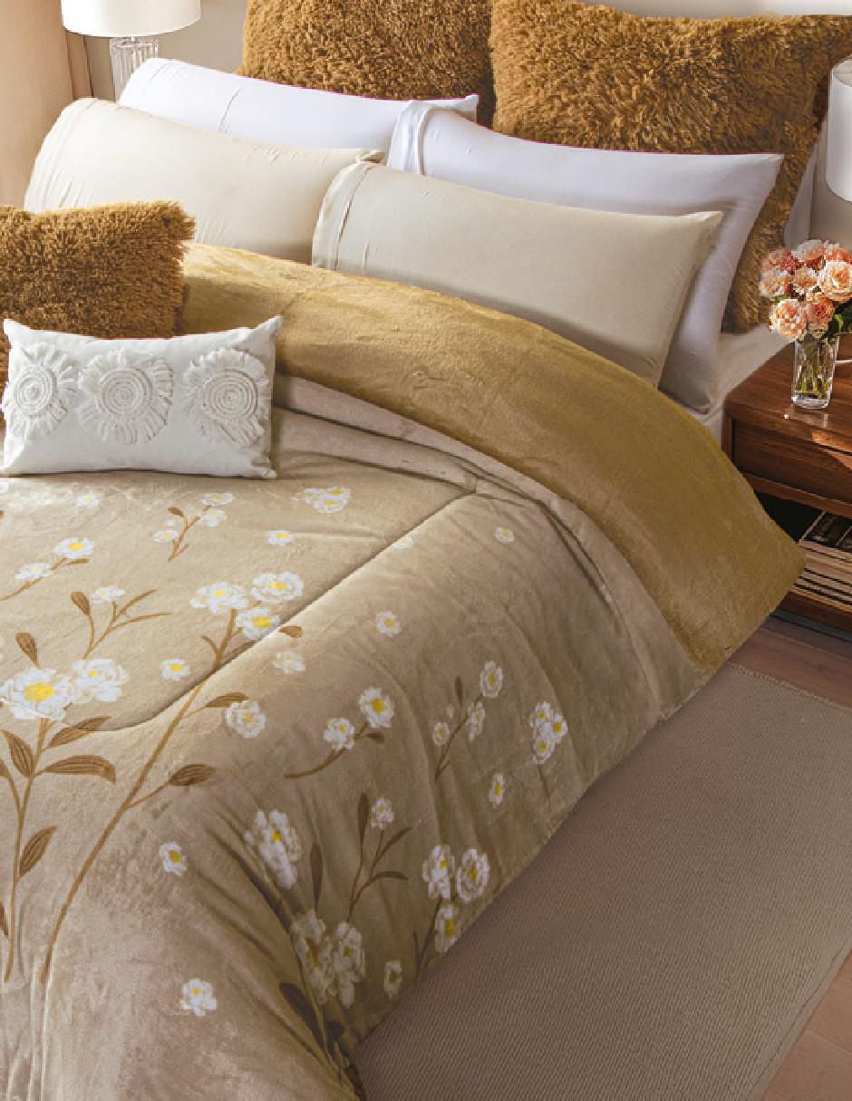 Cobertor Flora LuxePuff Ginger 3
