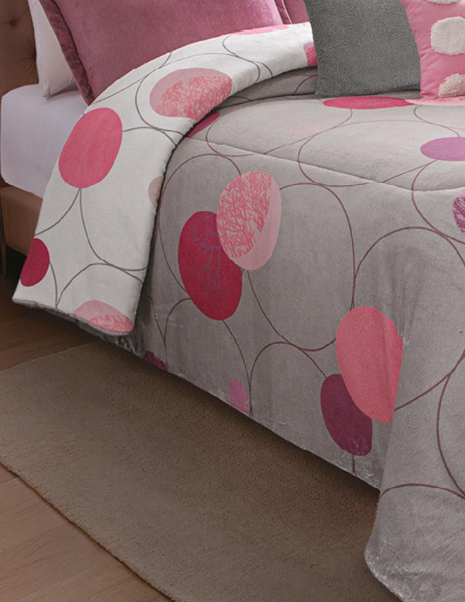 Cobertor Dúo High Loft Spheres estampado geométrico 3